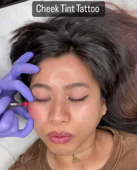 cheek tint tattoo 1
